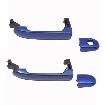 Juego de manijas de puerta exterior delanteras izquierda y derecha azul Nissan Versa 2007-2012 17 Foto 1 de 3