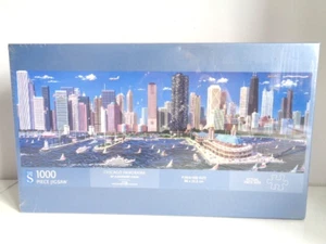 Chicago Panorama 1000 Teile Puzzle W H Smith - 98 x 33 cm Neu Versiegelt - Bild 1 von 6