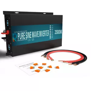 2500W Pure Sine Wave Inverter 12v 24v 36v 48V to 110V 120V Car Truck Motor Solar - Picture 1 of 7