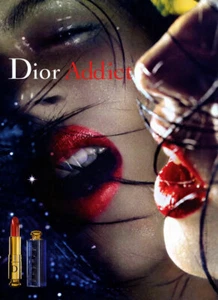 2001 Dior Addict lips lipstick makeup 1-page MAGAZINE AD - Picture 1 of 1