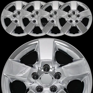 4 CHROME 16" Hub Caps Full Wheel Covers Rim Cap Lug Cover Hubs fits Steel Wheels - Picture 1 of 6