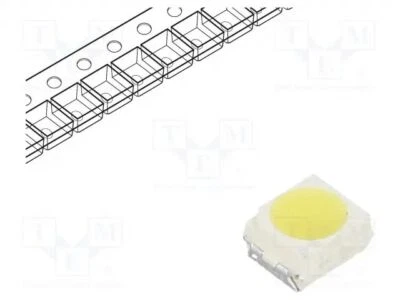  ED SMD 10mA 3528,PCC2 60° weiss 112÷355mcd  3,3÷4,2V VMW41R1T1-5K8-08 ED-Dioden - Bild 1 von 2