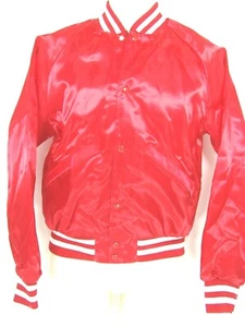 Vintage KING LOUIE PRO FIT Red Nylon Jacket XS 32/34 Union Made USA Retro Style - Picture 1 of 8
