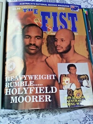  BOXING MAGAZINE THE FIST PUB MARCH1994 50 PAGES  AUSTRALIAN  MOORER HOLYFIELD - Image 1 of 3
