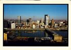 View From Mt. Washington Of Pittsburgh 1986 Vtg  Postcard M16
