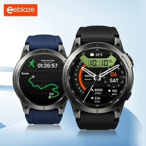 ZEBLAZE Stratos 3 Pro GPS Smartwatch HD 1.43"AMOLED Voice Call Sports Tracker - Picture 1 of 14