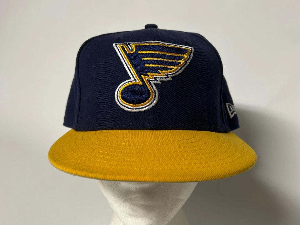 Подлинный New Era 59Fifty 7 3/4 St. Louis Blues НХЛ логотип вышитая шляпа крышка - Изображение 1 из 4