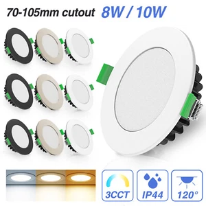LED Einbaustrahler Dimmbar 8W Ultraflach Einbauspot IP44 Spot Deckenlampe - Bild 1 von 13