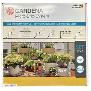 Micro-Drip-System 13401-20 Tropfbewässerung Set Balkon (15 Pflanzen) Terrasse A - Picture 1 of 4
