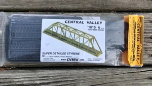 Central Valley 1815 - 150' attraverso ponte a capriata portali moderni modello ferroviario N - Foto 1 di 5