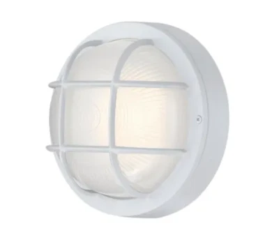 Westinghouse 6113900 8" Tall LED Outdoor Wall Sconce - Circular - White - Image 1 of 4