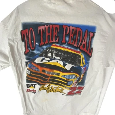 Camisa De Colección Caterpillar CAT Racing Para Hombres XL Blanca Ward Burton 22 NASCAR Foto 1 de 4
