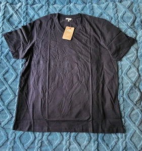 Men's Cotton Traders Cotton V Neck T Shirt Navy XL - Picture 1 of 4