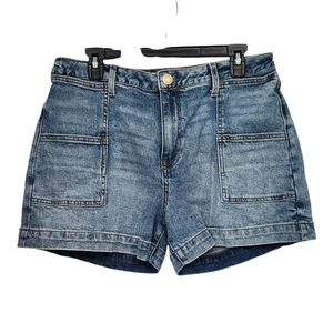 Kut from the Kloth Damenshorts blau Denim Jane hoch geschnitten Schweinefleisch Taschen 12 - Bild 1 von 10