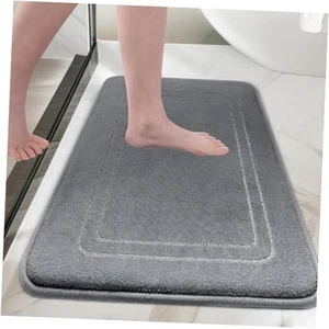  Memory Foam Badematte Teppich 32" x 20", ultraweich und mittel (32"x20") grau - Bild 1 von 8