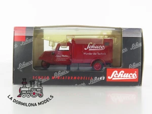 02137 SCHUCO 1:43 - DIECAST TEMPO KASTENWAGEN SCHUCO-MÜLLER - NEW (c38) - Imagen 1 de 12