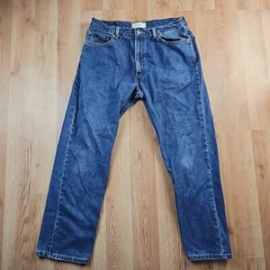 Vintage Levis 505 Jeans Mens 36x30 Blue Denim Work Regular Fit Distressed Y2K - Picture 1 of 12