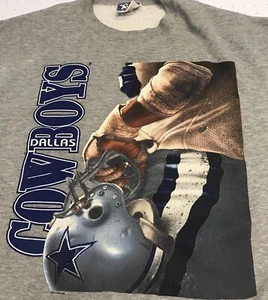 Vtg 90s NFL DALLAS COWBOYS Lee Sport - -Gray Crewneck XL - Picture 1 of 6