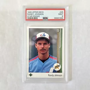 Randy Johnson Star Rookie 1989 Upper Deck RC #25 PSA 9 como nuevo - Imagen 1 de 1