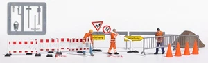 HO Scale Accessories - 79900 - Action Set - Setting up barriers - Picture 1 of 2