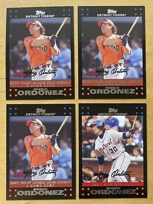 Magglio Ordonez Lot Of (4) 2007 Topps Update Home Run Derby x3 & All-Star NM - Image 1 of 2