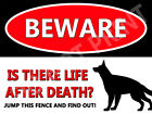 Beware of German Shepherd Life After Death Dog House Decor Gifts Dog Pet Lovers