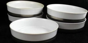 Sango Black Satin Lot of 5 Cereal Bowls 7017 - Picture 1 of 3