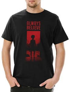 Always Believe Herren T-Shirt Alien UFO Haunebu 12 Grey Area 51 TR3B Blue Book - Bild 1 von 3