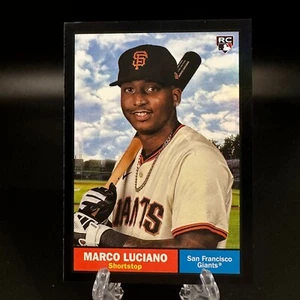 2024 Topps Archives Marco Luciano Rookie Black Foilboard #66 SF Giants - Picture 1 of 2