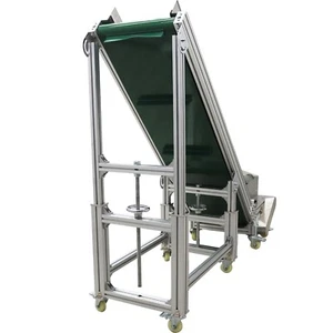 Easy Operation Electric PVC Belt Climbing Conveyor for Industrial Transport 110V - Picture 1 of 24