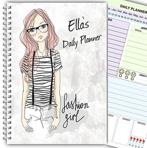 A5 PERSONALISED DAILY PLANNER/ ORGANISER/ A5 WIRE BOUND TO DO LIST 3 MONTHS - Picture 1 of 21