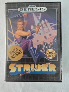 Strider Sega Genesis Authentic - Spiel & Hülle, Handbuch - GETESTET & funktioniert! - Bild 1 von 5