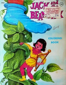 Jack and the Beanstalk Coloring Book #29082 Modern Promotions 1970s - Picture 1 of 2