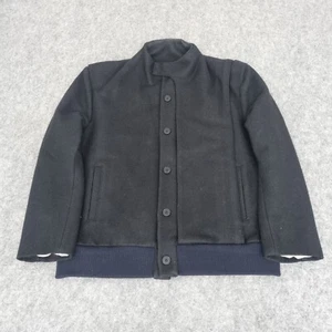 Gieves Jacket Mens 42 Wool Bomber Flight Ribbed Smart Casual Savile Row Coat - Picture 1 of 13