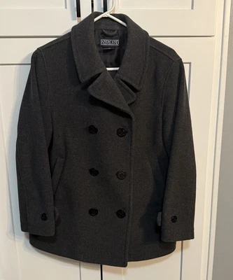 Abrigo Lands’ End Mujer S Petite 100% Lana Clásico Náutico Doble Pecho Guisante Foto 1 de 4