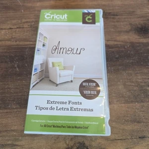 Cricut Everyday Die Cut Cartridge Extreme Fonts Amour 2001981 ohne Tastatur - Bild 1 von 4
