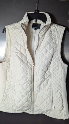 Chaleco Hinchado Cynthia Rowley Crema Talla L 100% Poliéster Foto 1 de 4