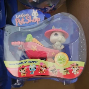 Littlest Pet Shop 2006 Mascotas Portátil Bebé Enano Conejo #215 Carretilla Zanahoria - Imagen 1 de 1