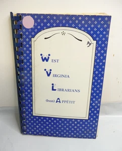 West Virginia WV Librarians Cookbook Bon Appetit Favorite Family Recipes 1988 - Imagen 1 de 4