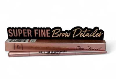 Too Faced Super Fine Brow Detailer Retractable Eyebrow Pencil, SOFT BLACK .NIB - Image 1 of 4