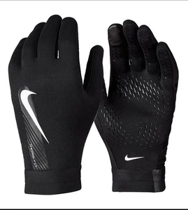 Nike Hombres Therma-Fit Academia Guantes de Fútbol Entrenamiento Fútbol Negro Correr Gimnasio Guante - Imagen 1 de 8