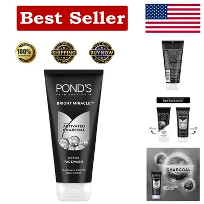 Bright Miracle Charcoal Detox Facewash 200 g - Limpiador exfoliante para adultos Foto 1 de 4