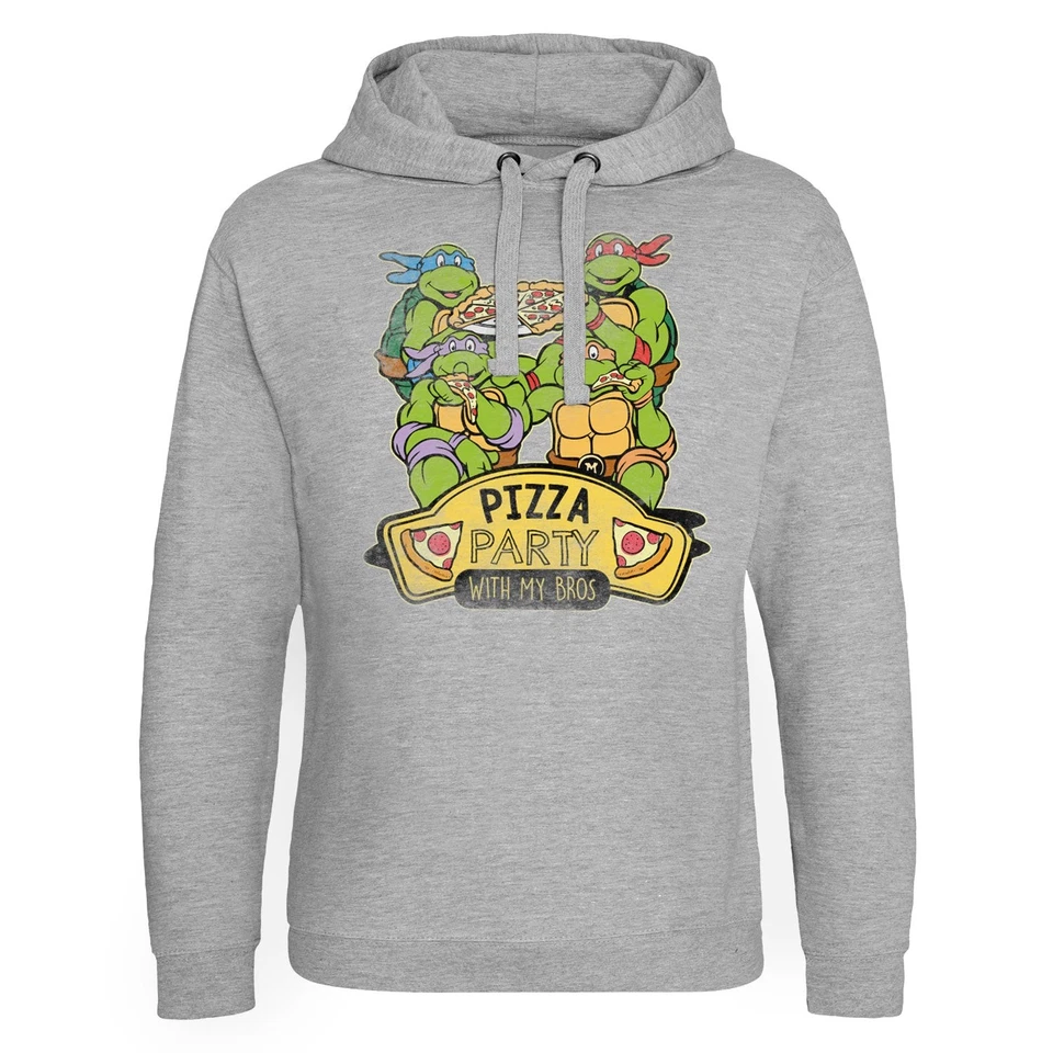 Licenciado Teenage Mutant Ninja Turtles - Fiesta de pizza con My Bros Epic Sudadera con capucha Foto 1 de 1