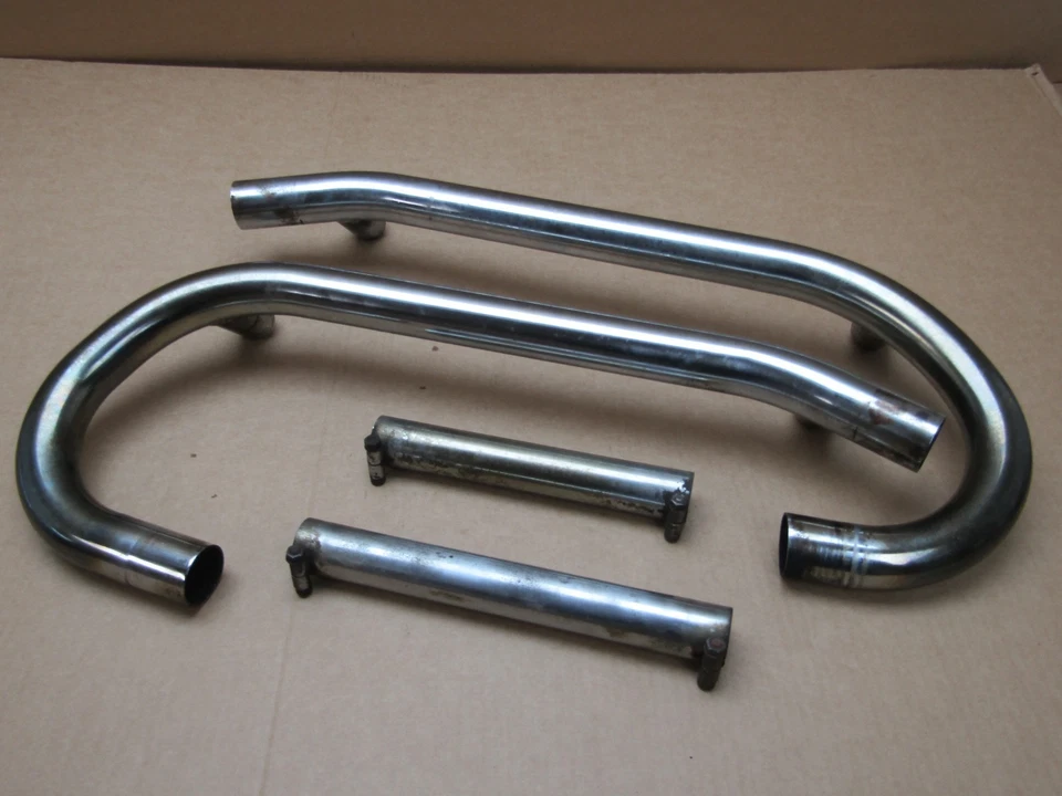 BMW R100RS 1981 13.734 millas tubos de escape cromados doble balance 38 mm (7734) Foto 1 de 4