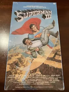 NEW Superman III 3 VHS 1983 Warner Watermark 1987 Reeve Pryor FACTORY SEALED - Picture 1 of 10