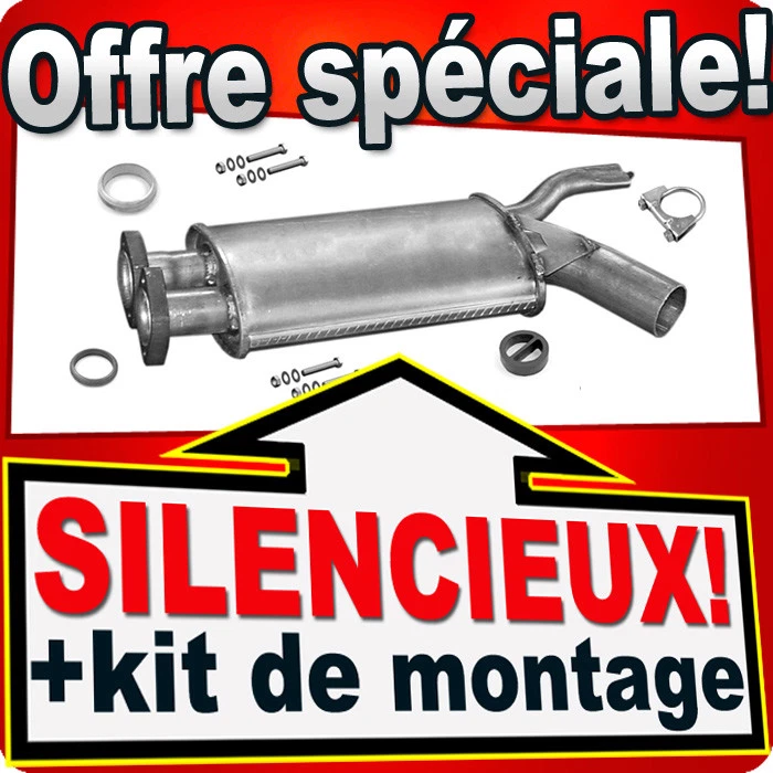 Silencieux Intermédiaire pour BMW 5 (E34) 520 150CH 1990-1997 échappement - Photo 1/1
