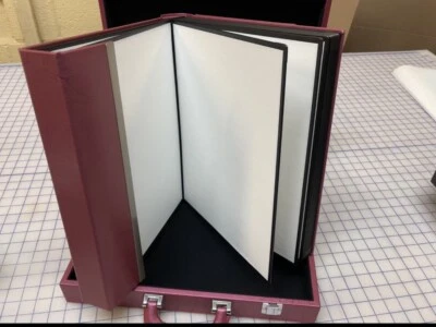 Álbum de fotos adesivo autocolante 11x14, cor rosa com estojo. - Imagem 1 de 4