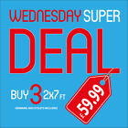 x3 PVC Banners (2x7ft) Wednesday Super Deal | Outdoor Advertising Sign Display
