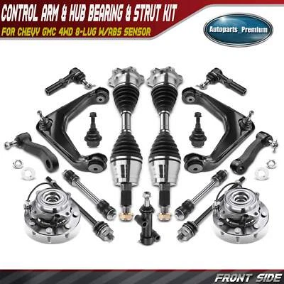 Kit de brazo de control de eje CV y cojinete de rueda delantera de 17 piezas para Chevy GMC 4x4 8 tacos Foto 1 de 4