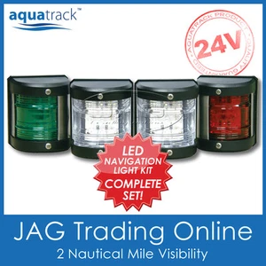24V SIDE MOUNT LED NAVIGATION LIGHT SET-Port/Starboard/Stern/Masthead-Yacht/Boat - Picture 1 of 6